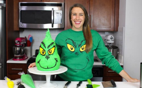 白衫配grinch蛋糕图