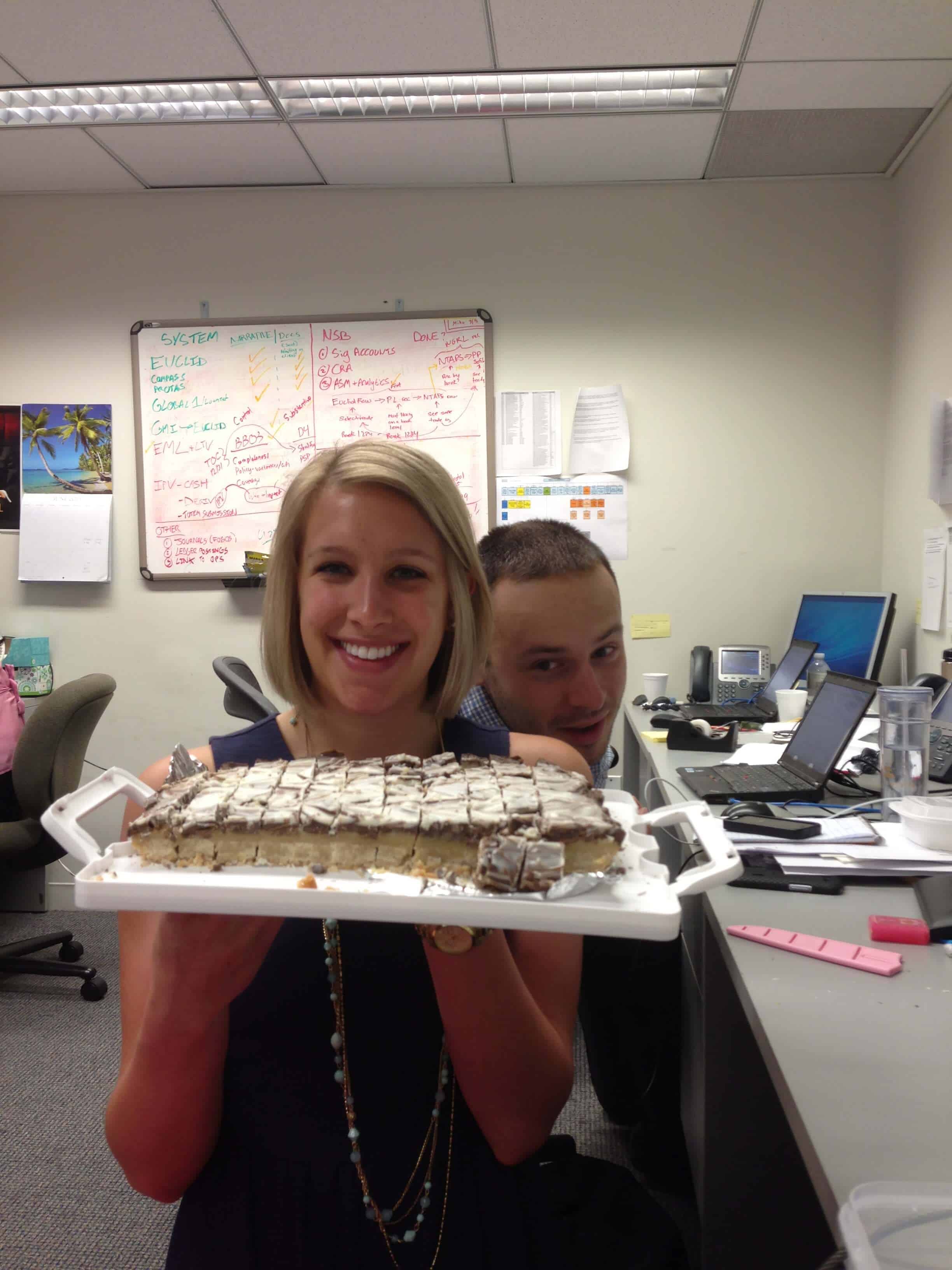 我办公室切成薄片的百万富翁酒吧的图像