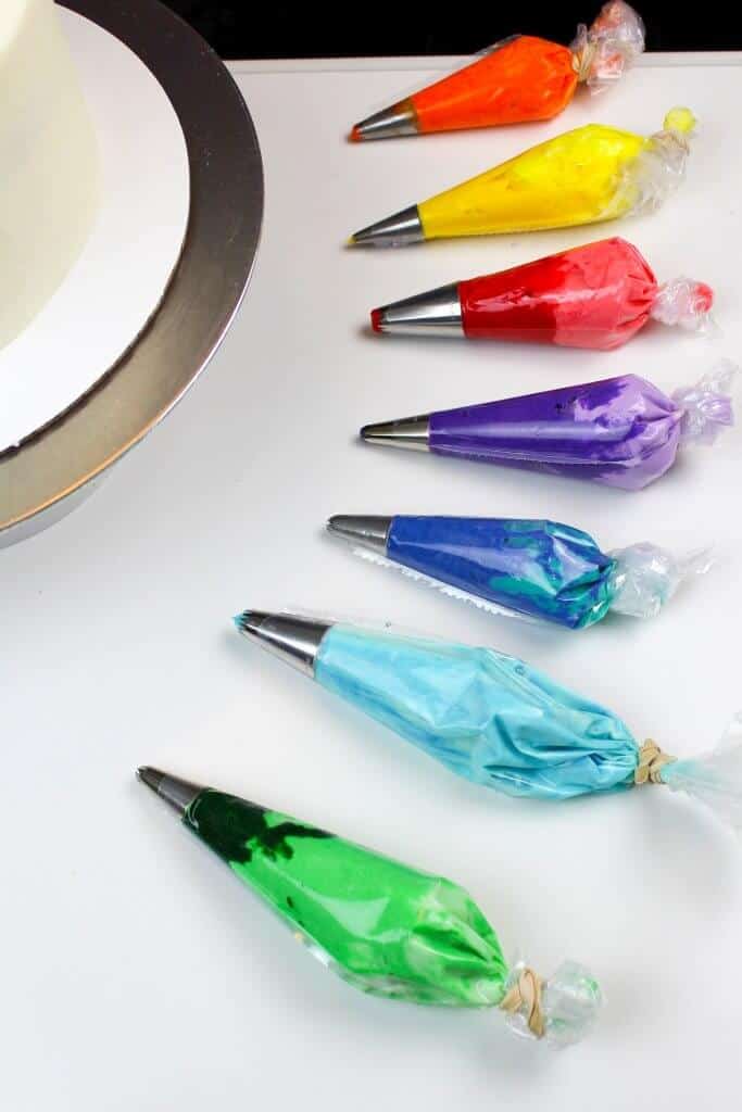 彩虹奶油的照片