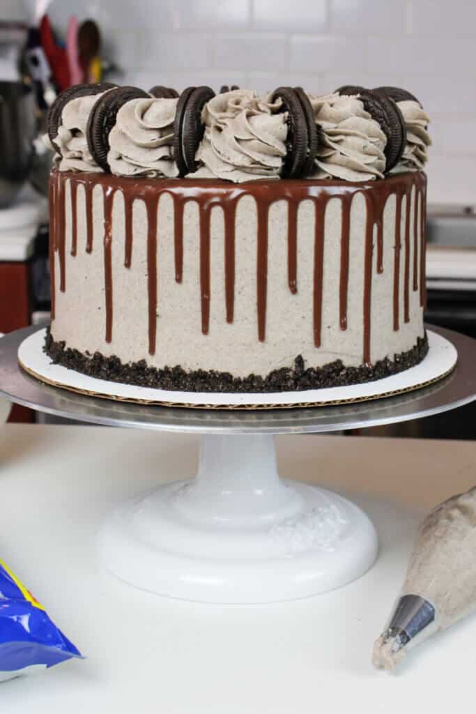 奥利奥滴蛋糕的照片