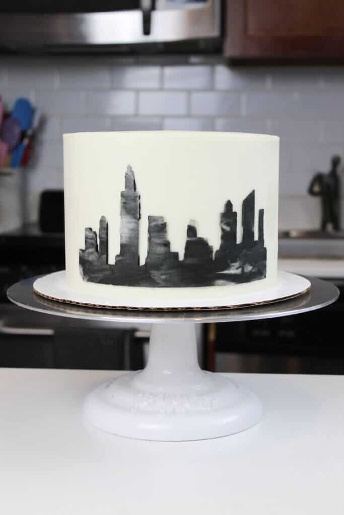 纽约天际线蛋糕的图像