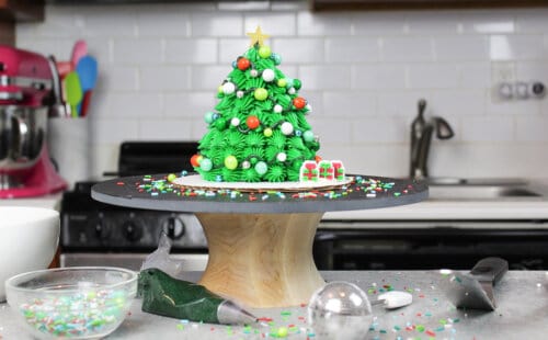 迷你圣诞树小蛋糕图片