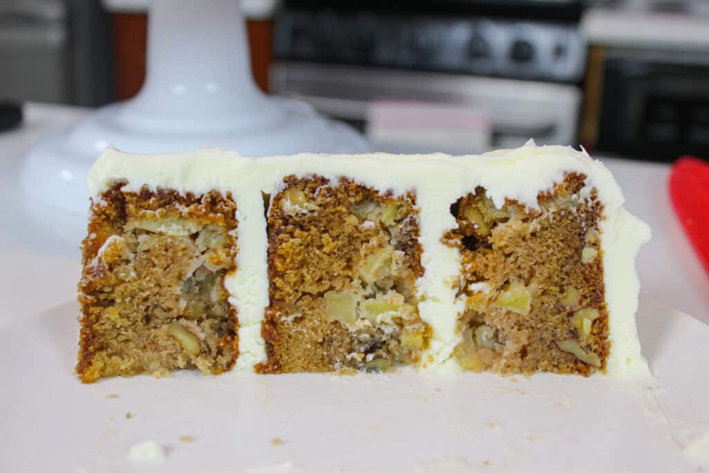 一片切片的图象古板的苹果蛋糕