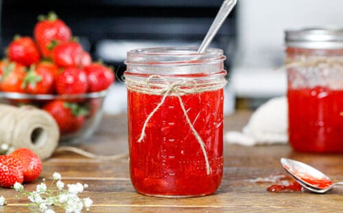 被吃掉协奏曲草莓果酱冷冻的形象，已成立，并准备