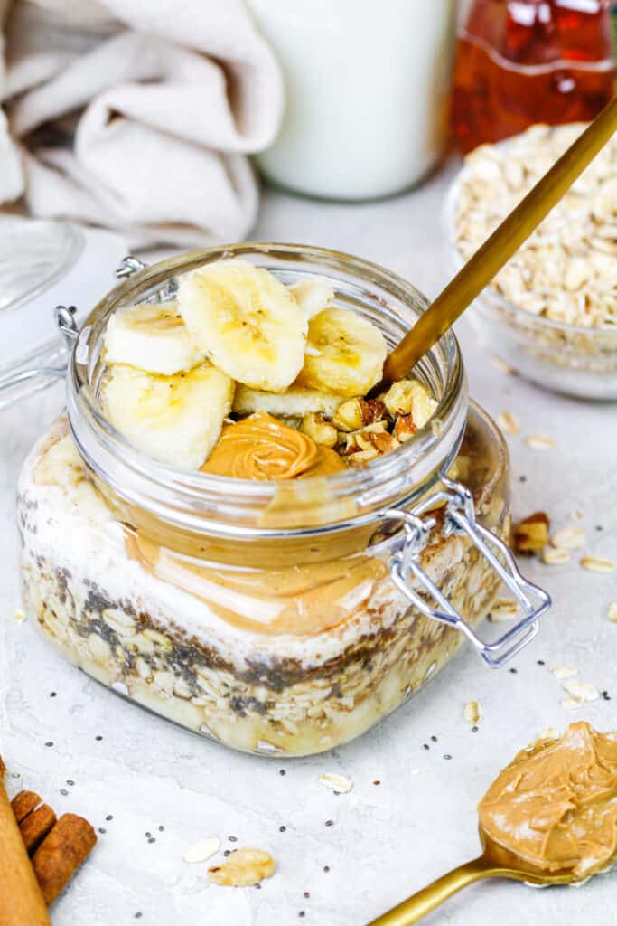 香蕉隔夜燕麦图像