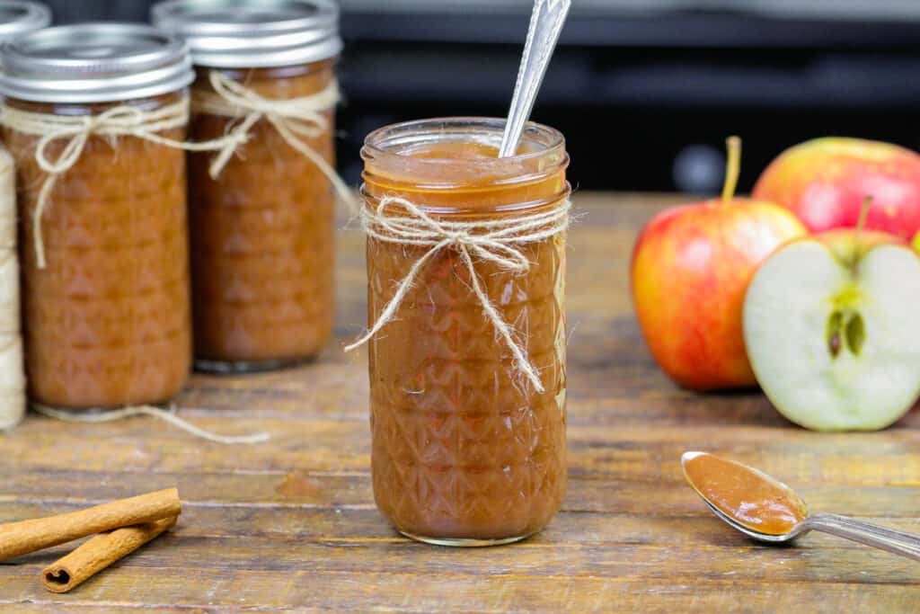 自制苹果黄油的图像