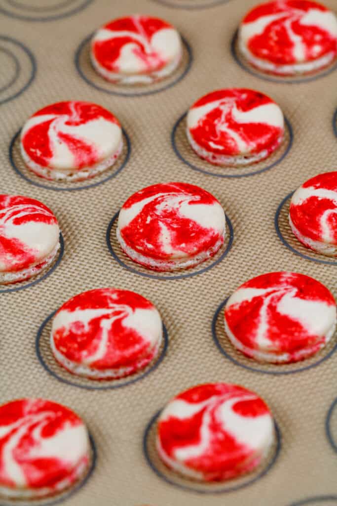 烤薄荷马卡龙壳的形象