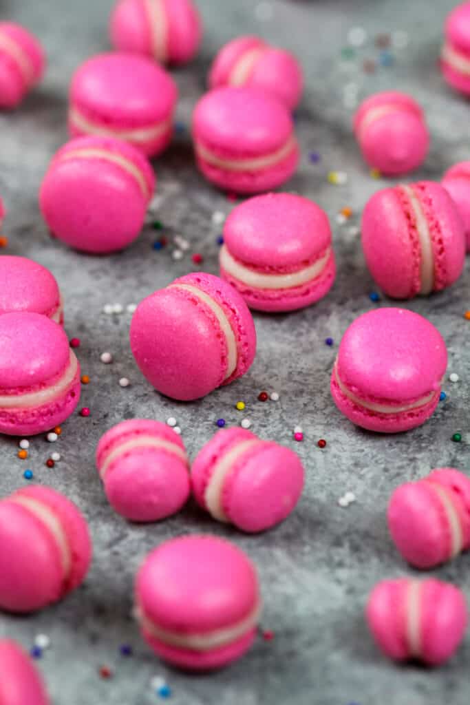 迷你粉色马卡龙的图片