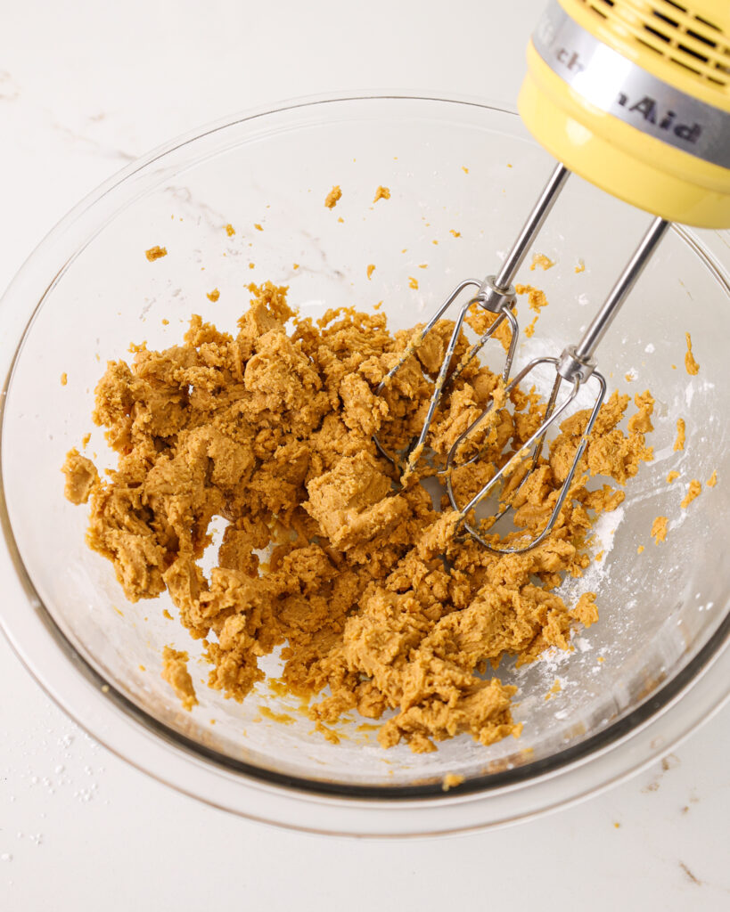 花生酱填充的形象被混合在一起制作巧克力花生酱饼干