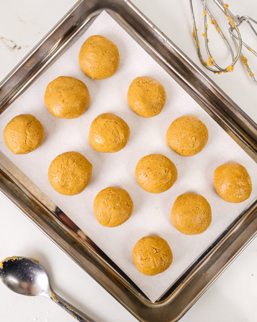 花生酱填充的形象推广和冷冻之前塞进巧克力饼干