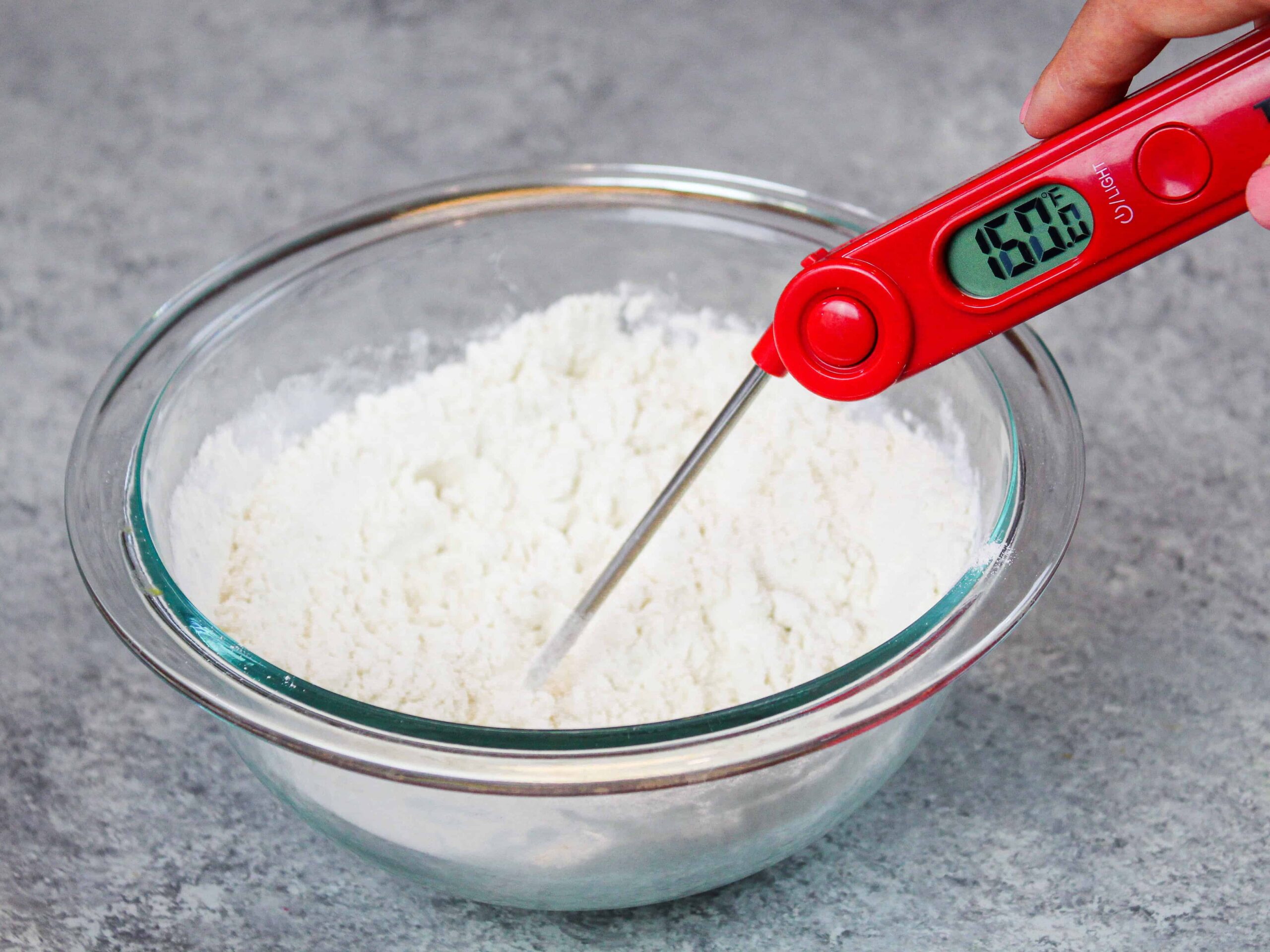 面粉的图像得到热处理