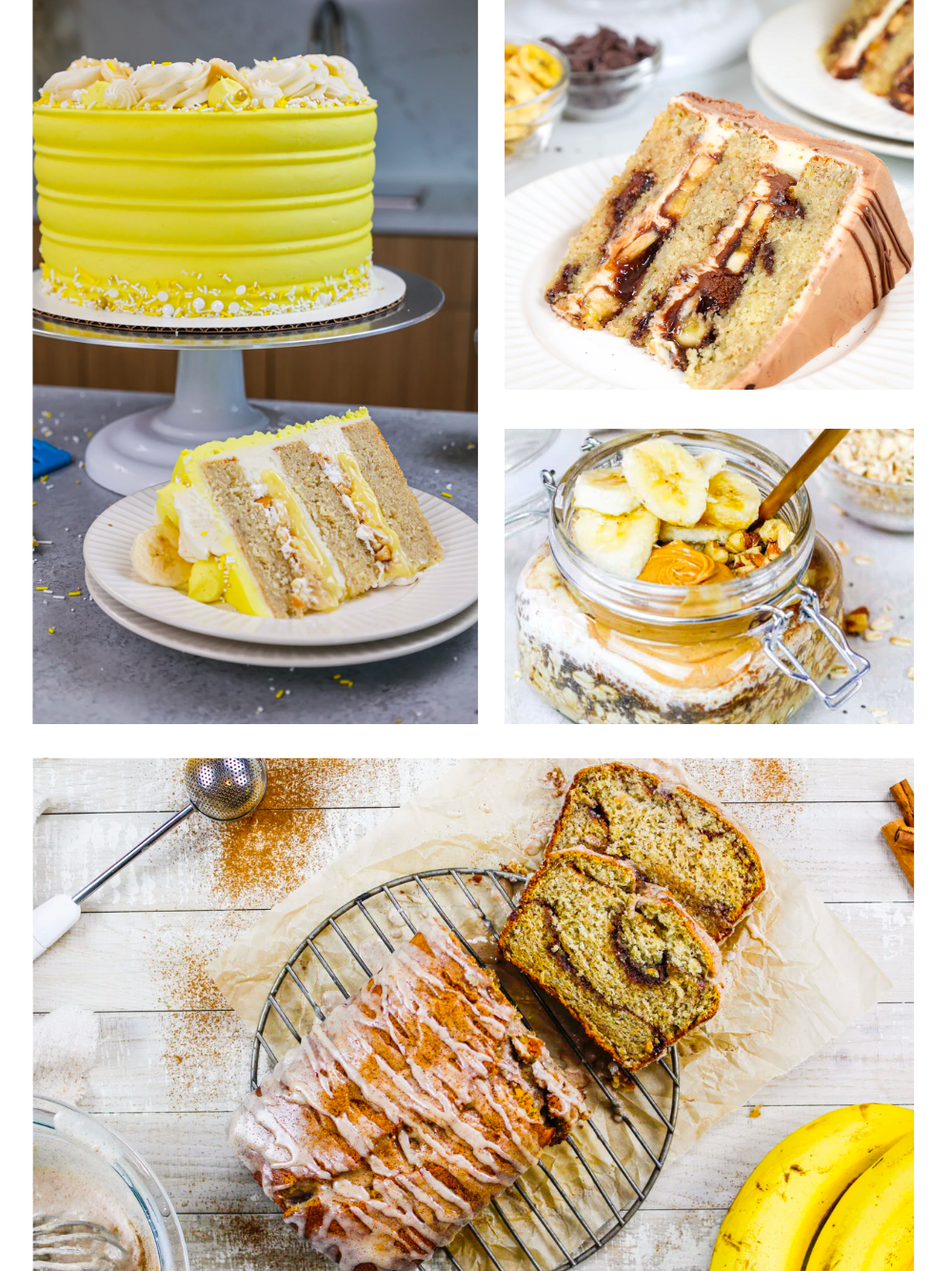 香蕉食谱的图像汇总