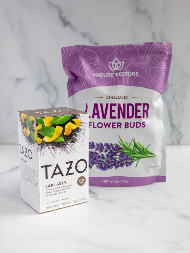 薰衣草和伯爵灰茶的图像